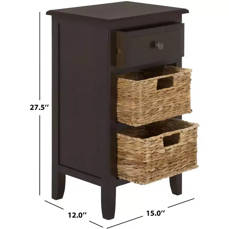 Everly Drawer Side Table - AMH5743 - Safavieh Couture