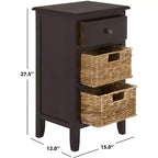 Everly Drawer Side Table - AMH5743 - Safavieh Couture