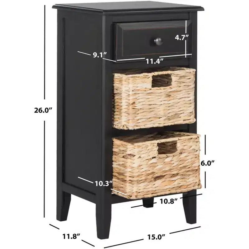 Everly Drawer Side Table - AMH5743 - Safavieh Couture