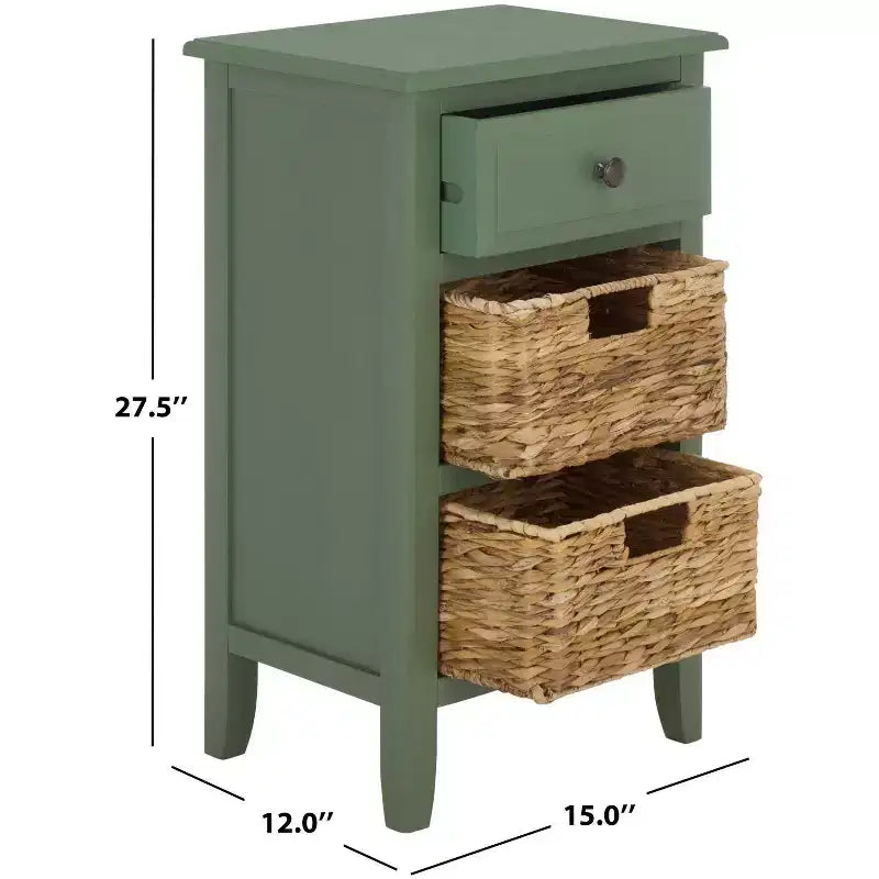 Everly Drawer Side Table - AMH5743 - Safavieh Couture
