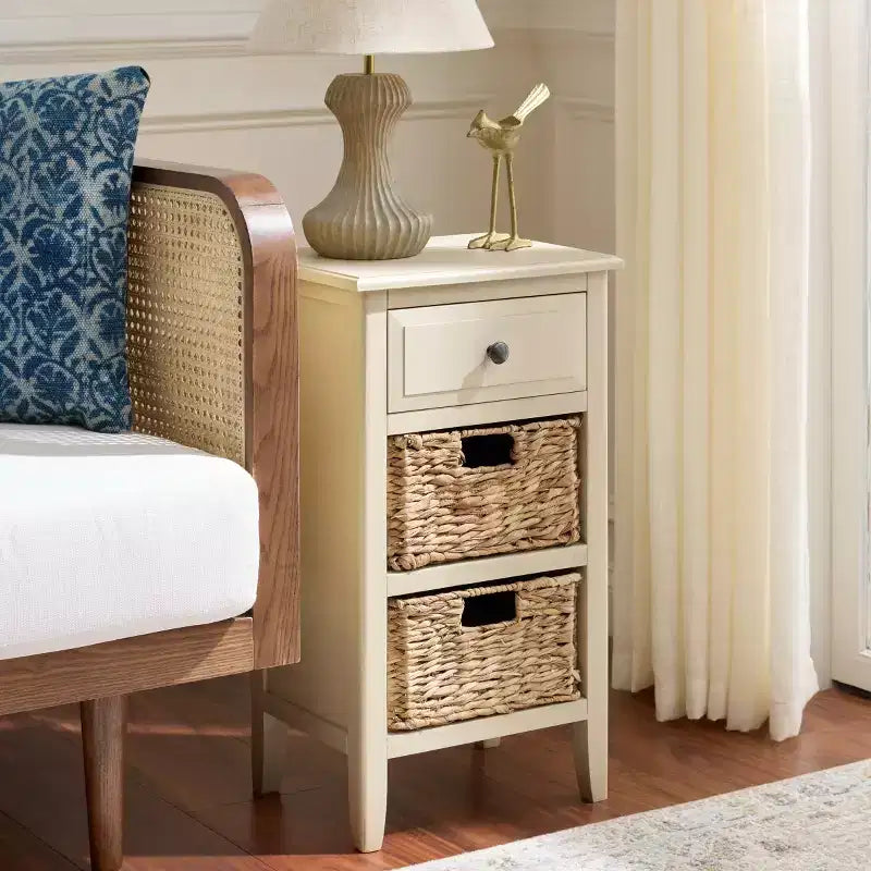 Everly Drawer Side Table - AMH5743 - Safavieh Couture