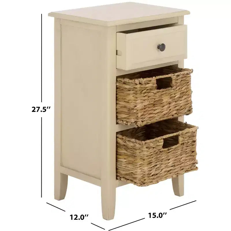 Everly Drawer Side Table - AMH5743 - Safavieh Couture