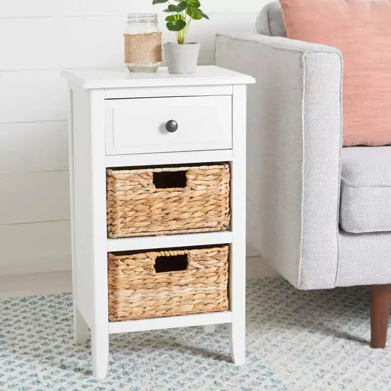 Everly Drawer Side Table - AMH5743 - Safavieh Couture