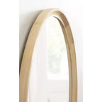 Kate and Laurel Hatherleigh Round Wood Wall Mirror