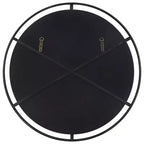 Uttermost Round Vanity Decorative Accent Wall Mirror Modern Satin Black Iron Frame 34 Wide for Bathroom Bedroom Living Room Home
