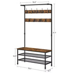 Vasagle 3-in-1 Entryway Coat Rack and Storage Bench