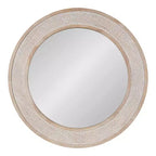 Kate and Laurel Cannondale Round Wood Round Mirror, 28 Diameter, Natural