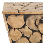 Jefferson Stand - FOX1005 - Medium Oak/Black - Safavieh Couture