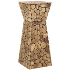 Jefferson Stand - FOX1005 - Medium Oak/Black - Safavieh Couture