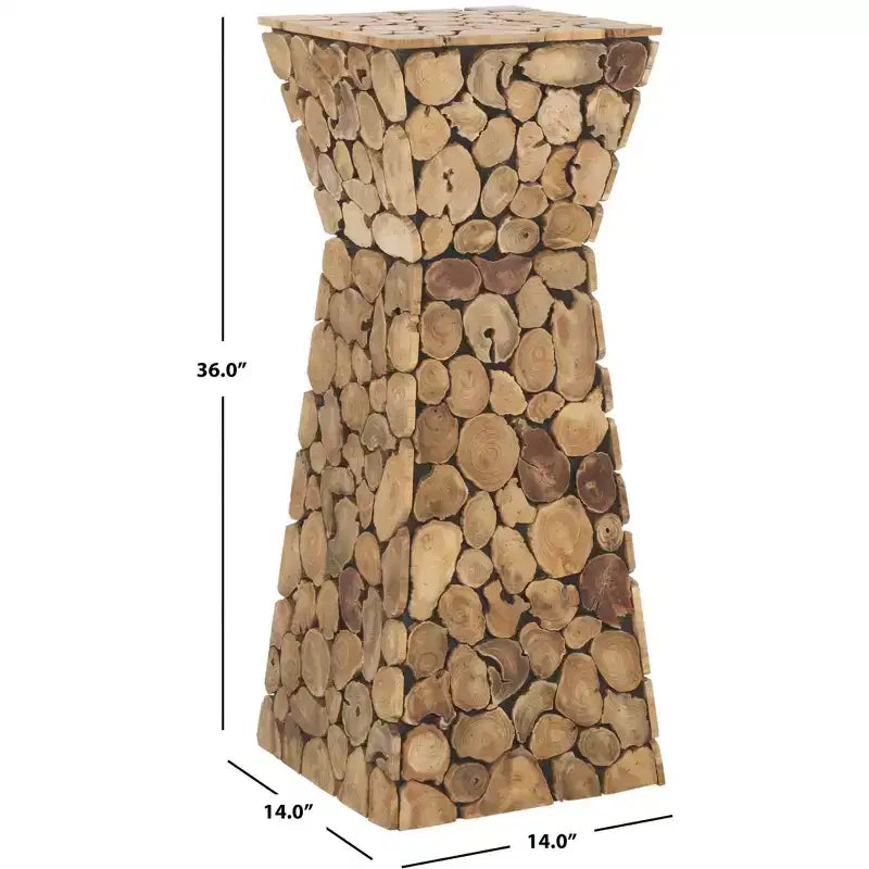 Jefferson Stand - FOX1005 - Medium Oak/Black - Safavieh Couture