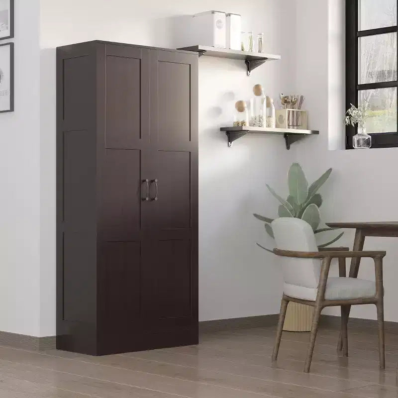 HOMCOM 71 Tall Modern Style Storage Cabinet with Storage Shelves for Bedroom and Living Room or Hallway