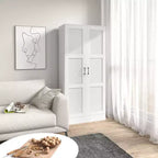 HOMCOM 71 Tall Modern Style Storage Cabinet with Storage Shelves for Bedroom and Living Room or Hallway