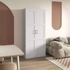 HOMCOM 71 Tall Modern Style Storage Cabinet with Storage Shelves for Bedroom and Living Room or Hallway