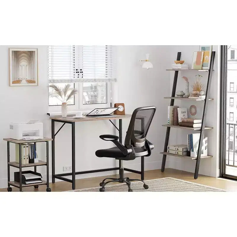 VASAGLE 39-Inch Computer Writing Desk, Home Office Small Study Workstation, Industrial Style PC Laptop Table, Steel Frame