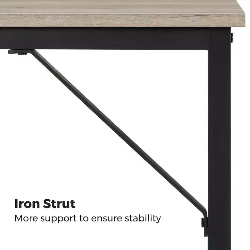 VASAGLE 39-Inch Computer Writing Desk, Home Office Small Study Workstation, Industrial Style PC Laptop Table, Steel Frame