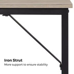 VASAGLE 39-Inch Computer Writing Desk, Home Office Small Study Workstation, Industrial Style PC Laptop Table, Steel Frame
