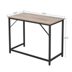VASAGLE 39-Inch Computer Writing Desk, Home Office Small Study Workstation, Industrial Style PC Laptop Table, Steel Frame