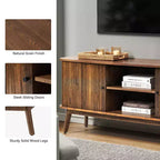 Adam Modern TV Stand for TVs up to 65 with Adjustable Shelf | Hulala Home