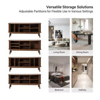 Adam Modern TV Stand for TVs up to 65 with Adjustable Shelf | Hulala Home