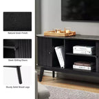 Adam Modern TV Stand for TVs up to 65 with Adjustable Shelf | Hulala Home