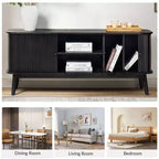 Adam Modern TV Stand for TVs up to 65 with Adjustable Shelf | Hulala Home