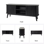 Adam Modern TV Stand for TVs up to 65 with Adjustable Shelf | Hulala Home