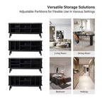 Adam Modern TV Stand for TVs up to 65 with Adjustable Shelf | Hulala Home
