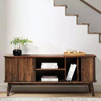 Adam Modern TV Stand for TVs up to 65 with Adjustable Shelf | Hulala Home