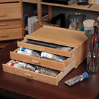 HG Art Concepts Artists Storage Chests - Premium Studio Organizer for Paint Tubes, Brushes, Pencils, Markers, & More!