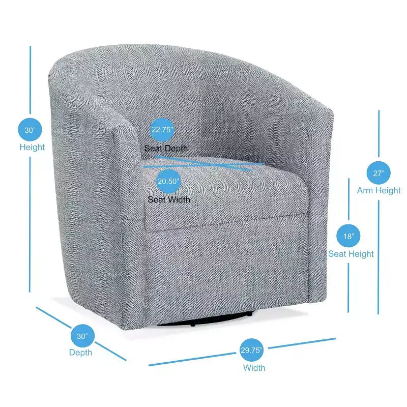 Comfort Pointe Lynton Swivel Accent Chair