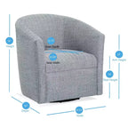 Comfort Pointe Lynton Swivel Accent Chair