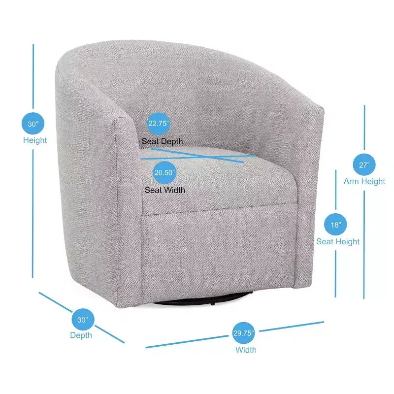 Comfort Pointe Lynton Swivel Accent Chair