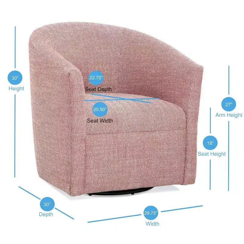 Comfort Pointe Lynton Swivel Accent Chair