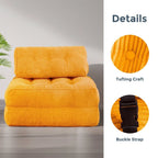 8 Corduroy Folding Couch Sofa Bed,Single