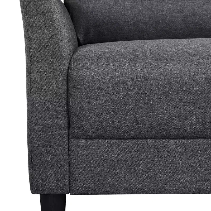 Yaheetech Modern Loveseat Sofa Couch 2-Seater Linen Fabric Upholstery Sofa Couch