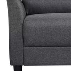 Yaheetech Modern Loveseat Sofa Couch 2-Seater Linen Fabric Upholstery Sofa Couch