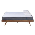 Baxton Studio Sarita Mid-Century Modern Walnut Wood Bed Frame