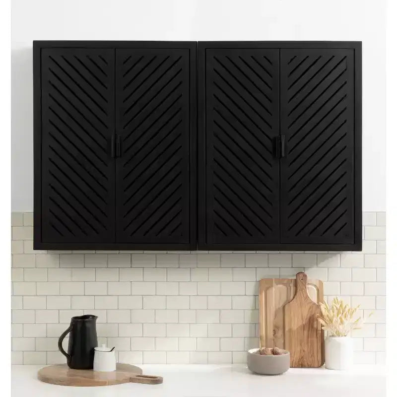 Kate & Laurel All Things Decor 22x28 Mezzeta Tall 2-Door Bath Cabinet