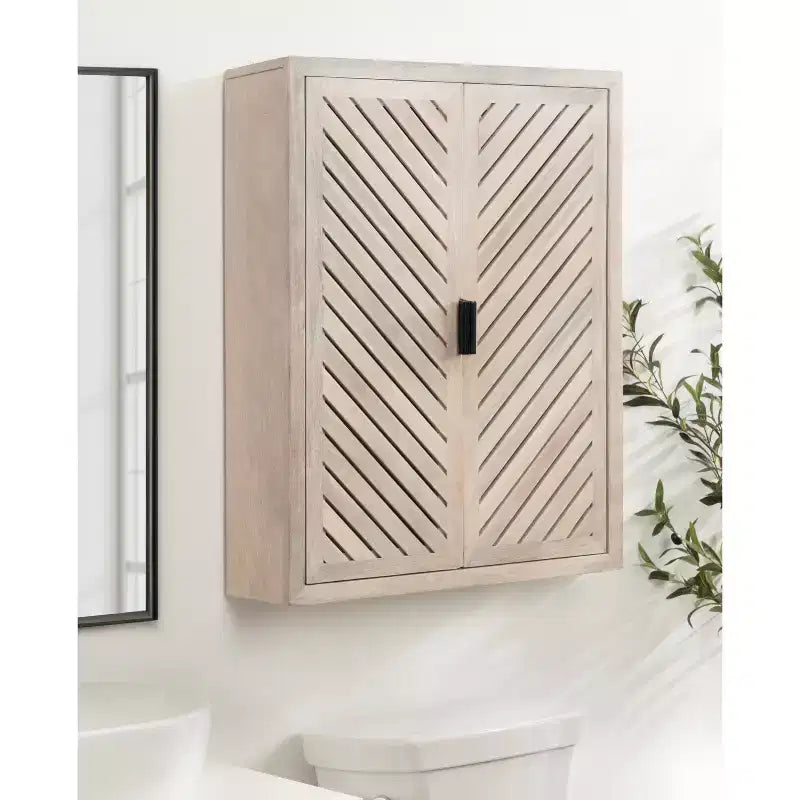 Kate & Laurel All Things Decor 22x28 Mezzeta Tall 2-Door Bath Cabinet