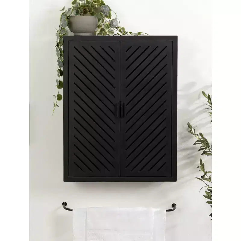 Kate & Laurel All Things Decor 22x28 Mezzeta Tall 2-Door Bath Cabinet