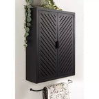 Kate & Laurel All Things Decor 22x28 Mezzeta Tall 2-Door Bath Cabinet