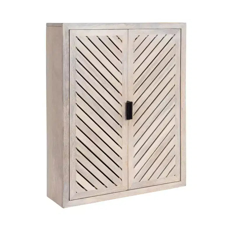 Kate & Laurel All Things Decor 22x28 Mezzeta Tall 2-Door Bath Cabinet