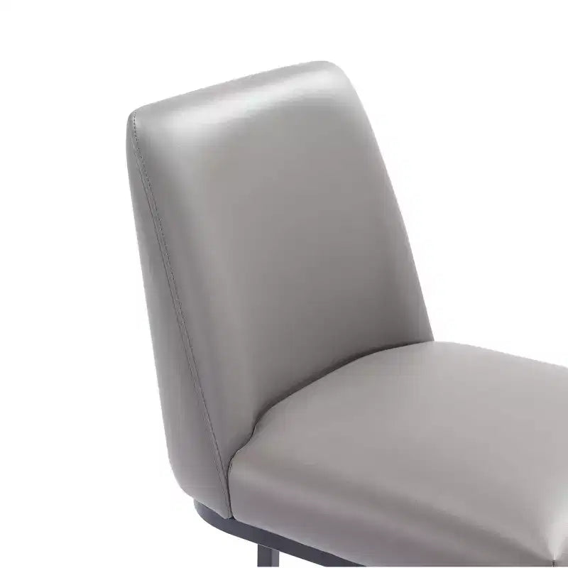 Manhattan Comfort Serena Leatherette Upholstered Metal Barstool