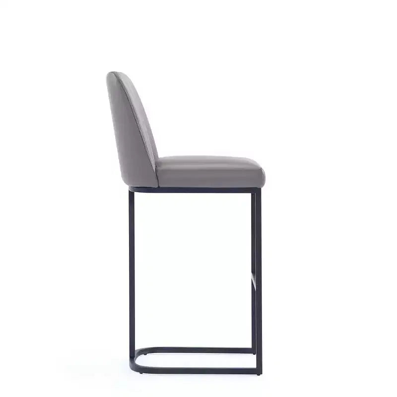 Manhattan Comfort Serena Leatherette Upholstered Metal Barstool