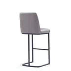 Manhattan Comfort Serena Leatherette Upholstered Metal Barstool