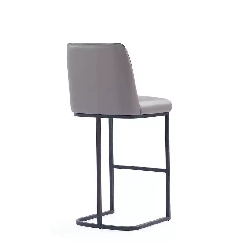 Manhattan Comfort Serena Leatherette Upholstered Metal Barstool