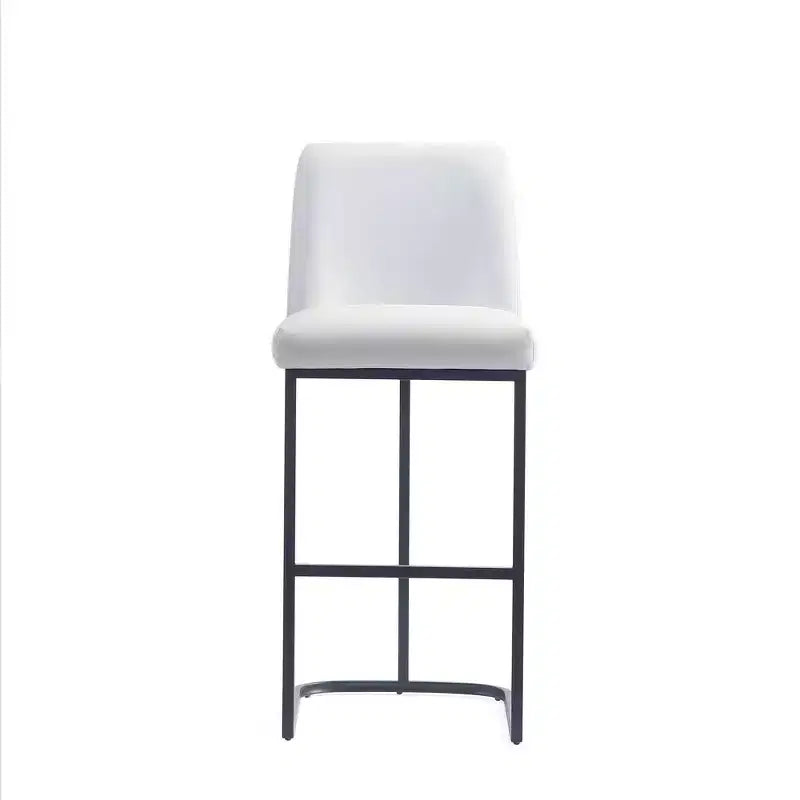 Manhattan Comfort Serena Leatherette Upholstered Metal Barstool