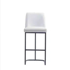 Manhattan Comfort Serena Leatherette Upholstered Metal Barstool