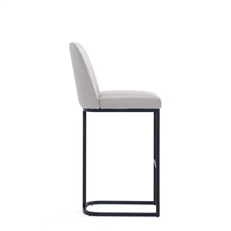 Manhattan Comfort Serena Leatherette Upholstered Metal Barstool