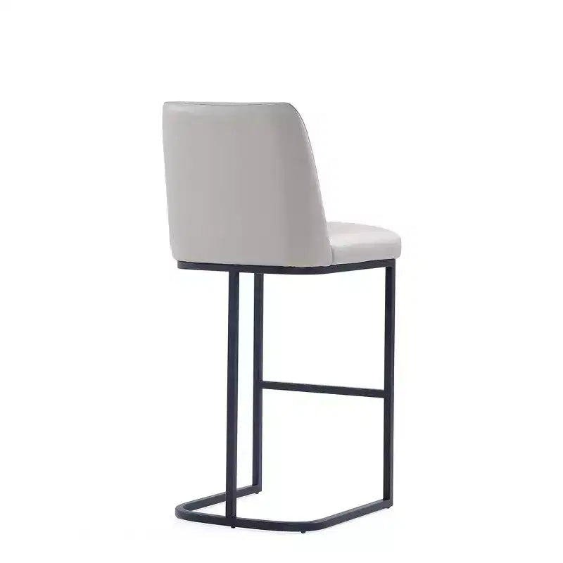 Manhattan Comfort Serena Leatherette Upholstered Metal Barstool